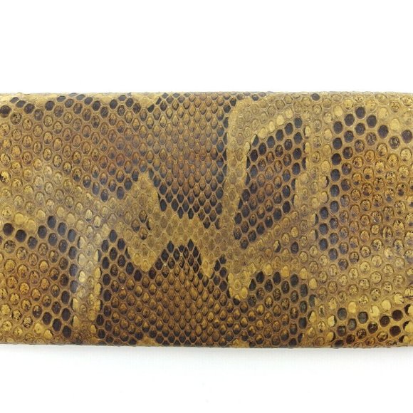Authenticity guaranteed USED Prada Wallet Python Beige Python Leather - Picture 2 of 11